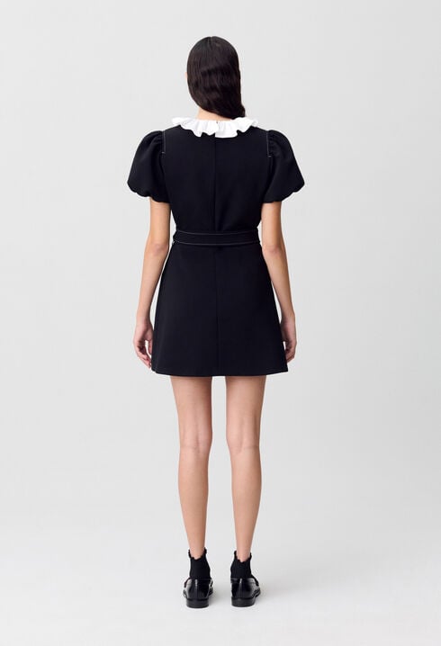 Short dress with collar