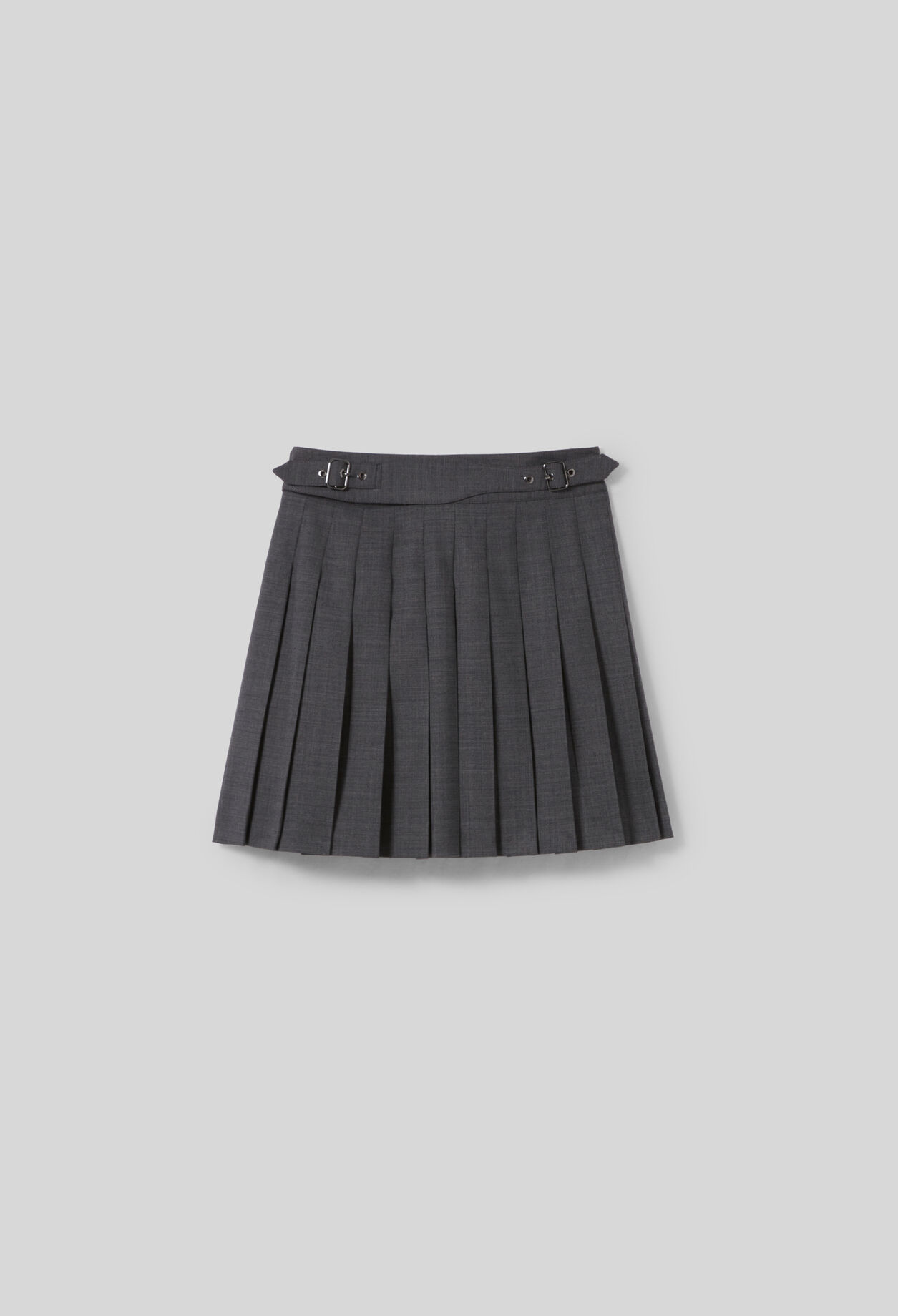Pleated mini skirt