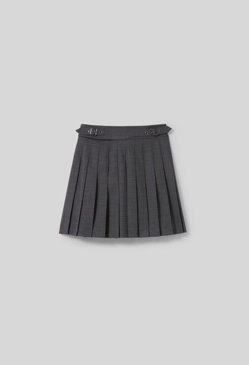 Pleated mini skirt