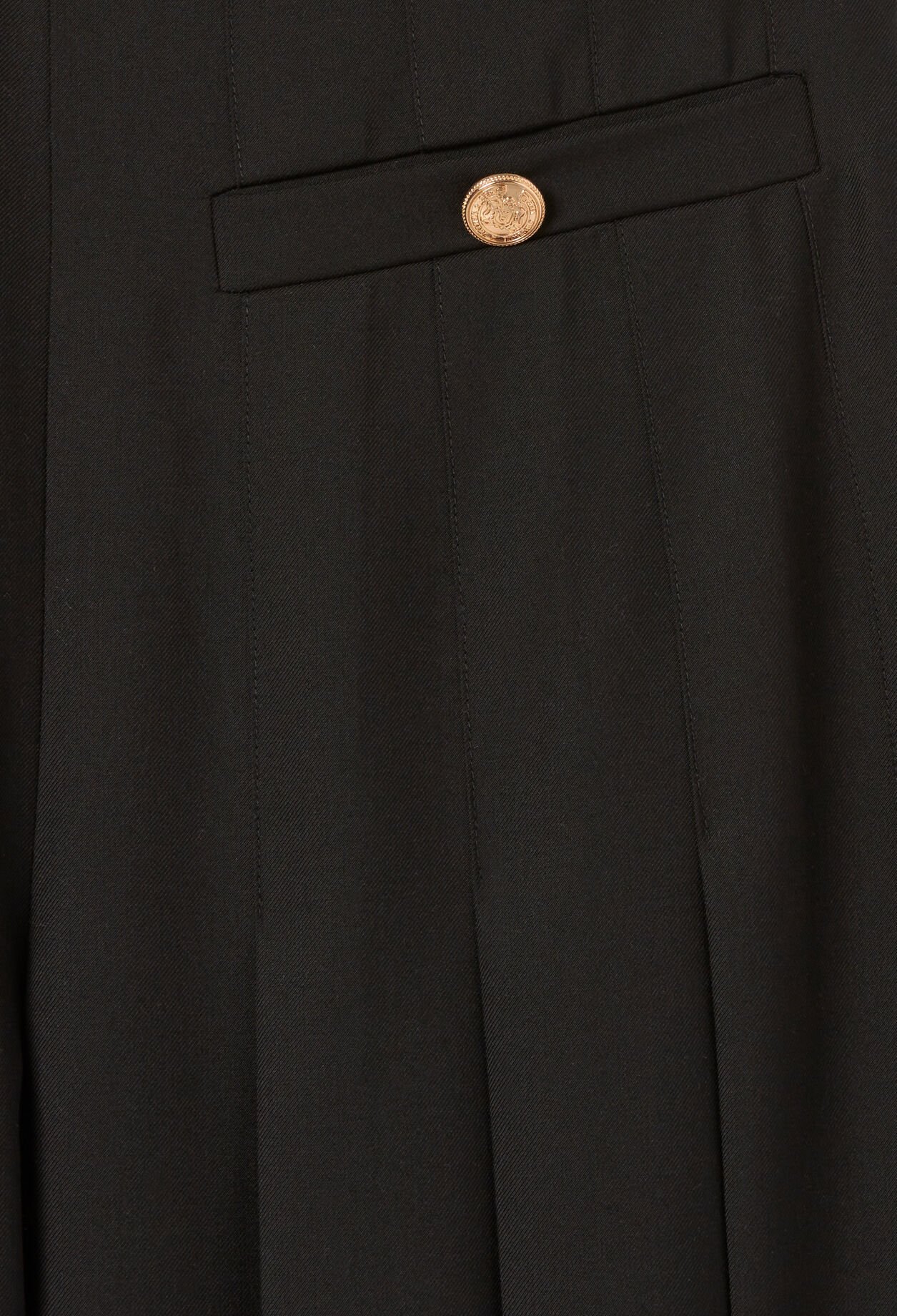 Pleated Wide-Leg Trousers