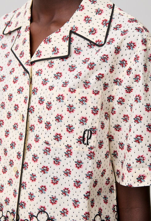 Embroidered cotton shirt