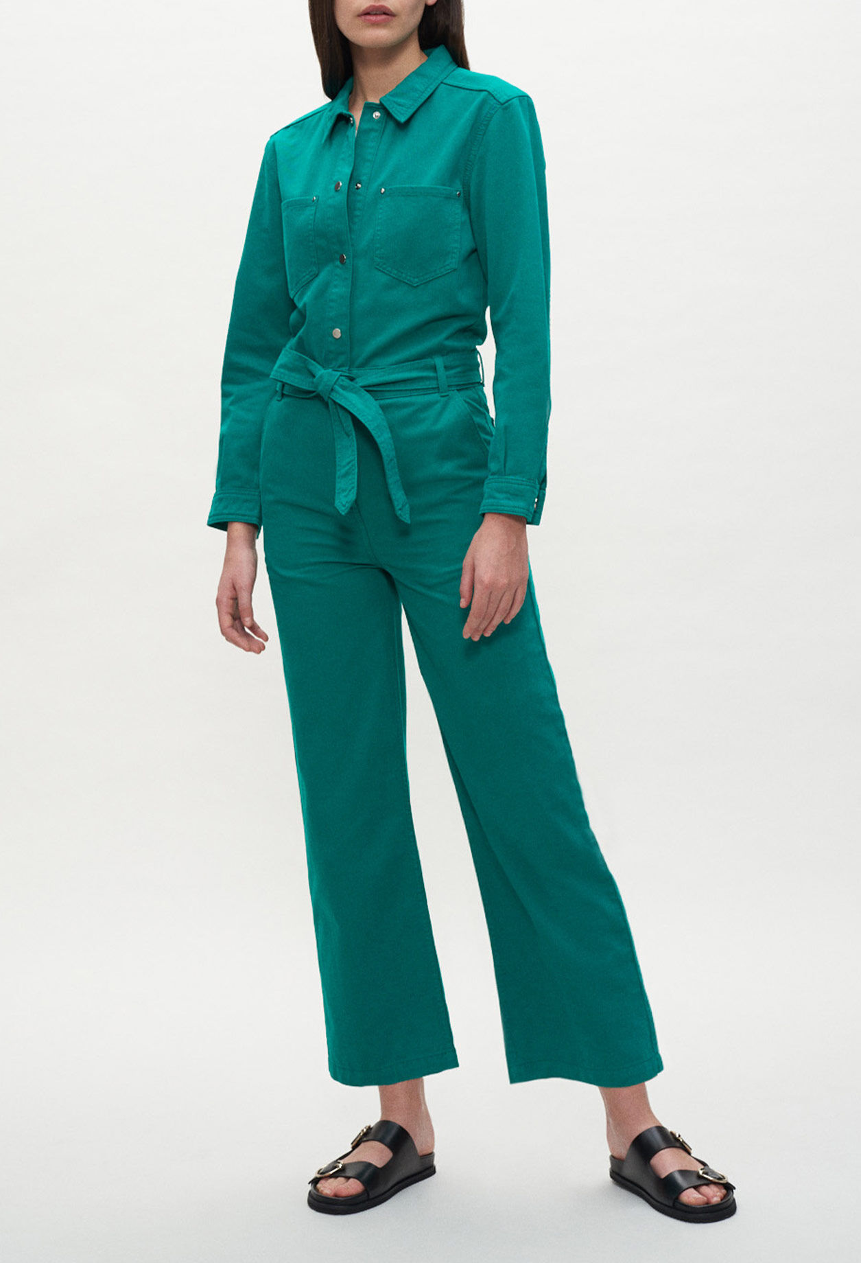 Belted jumpsuit