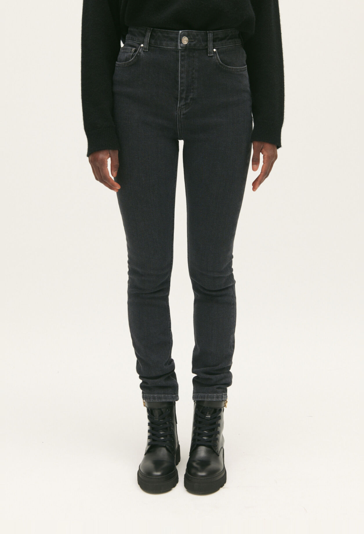 Charcoal grey skinny jeans