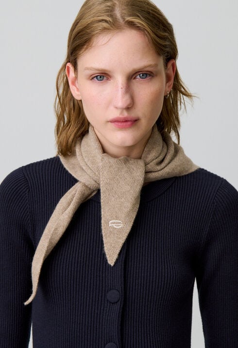 Wool and cashmere scarf
