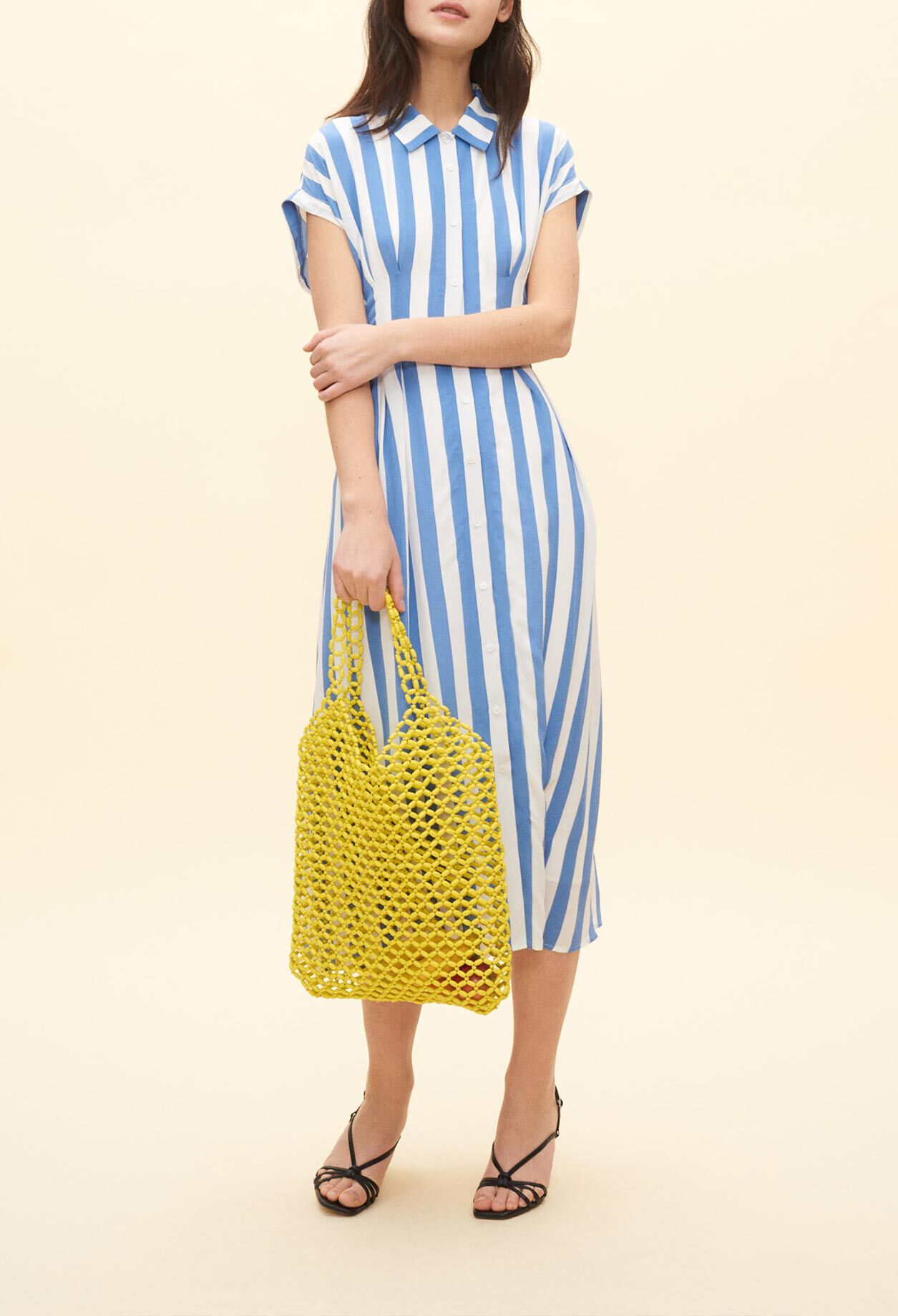 Striped shirt dress