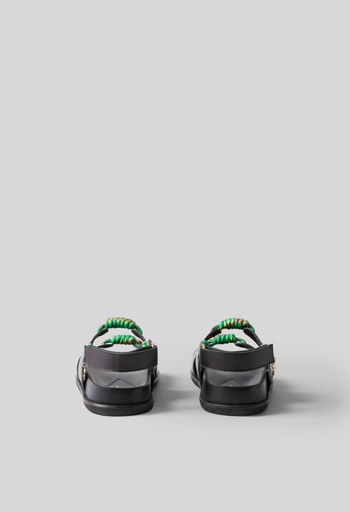 Twisted strap sandals