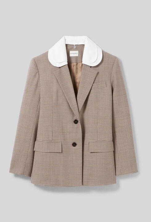Checked Tailored Blazer