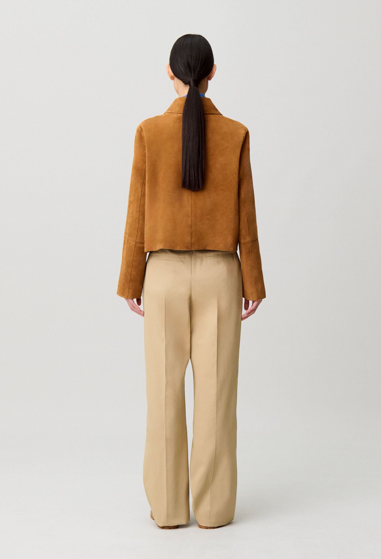 Suede leather jacket