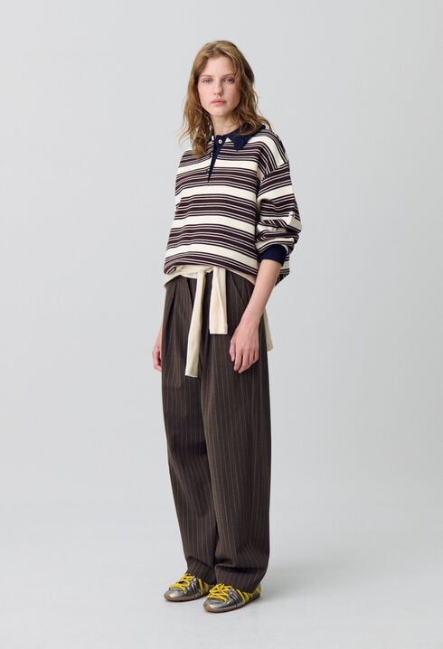 Striped Polo Jumper
