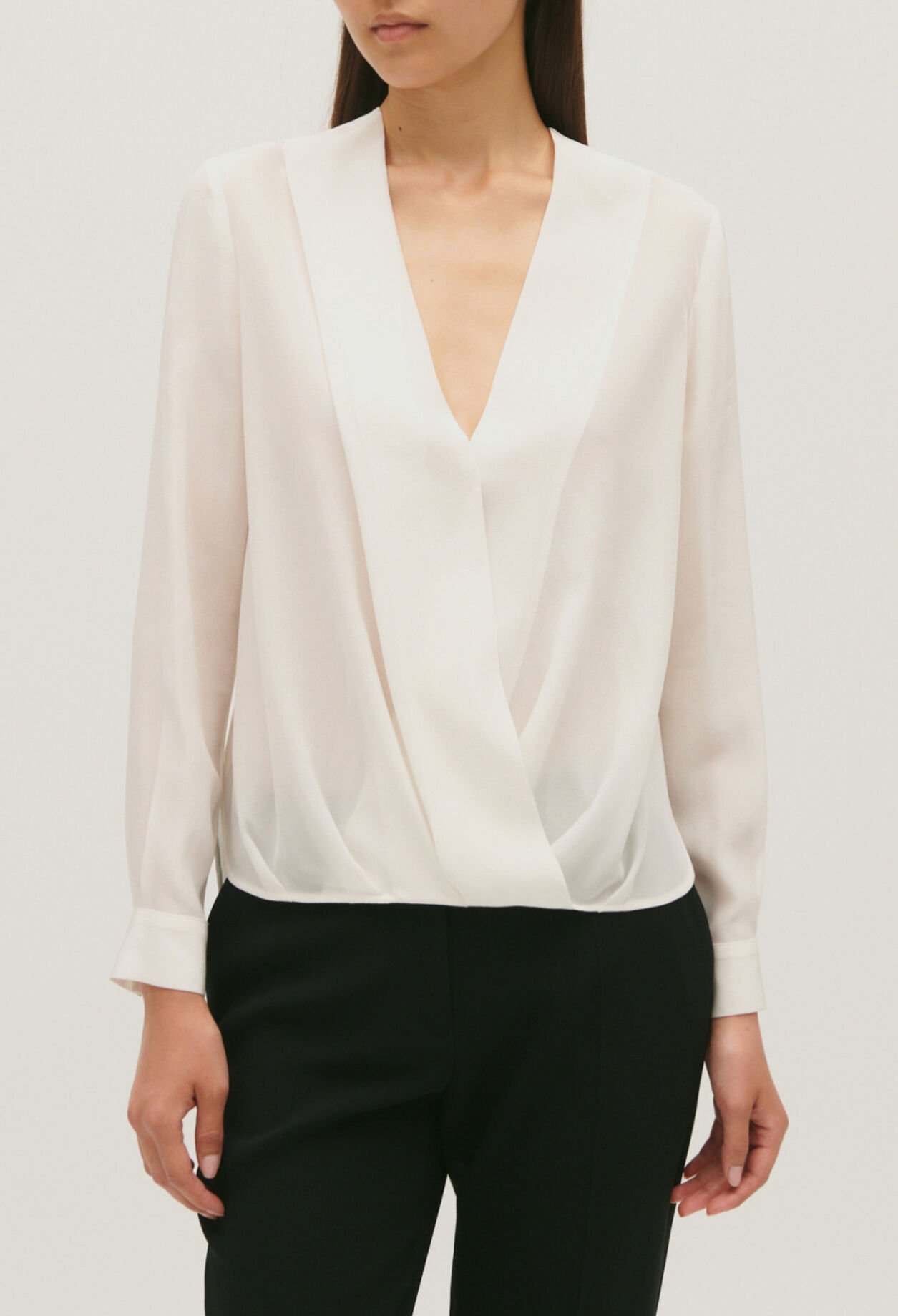 V-neck blouse