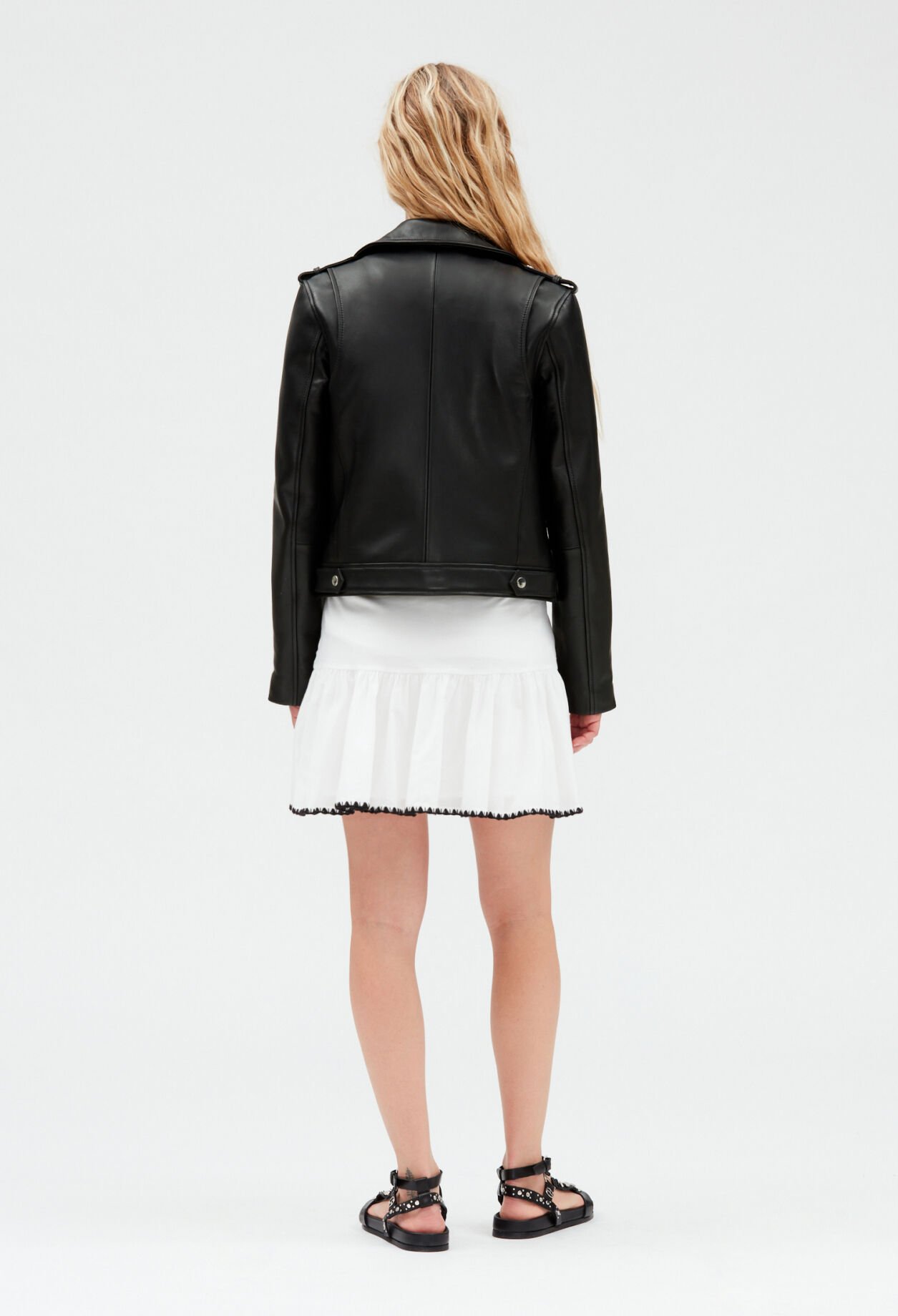 Black leather jacket