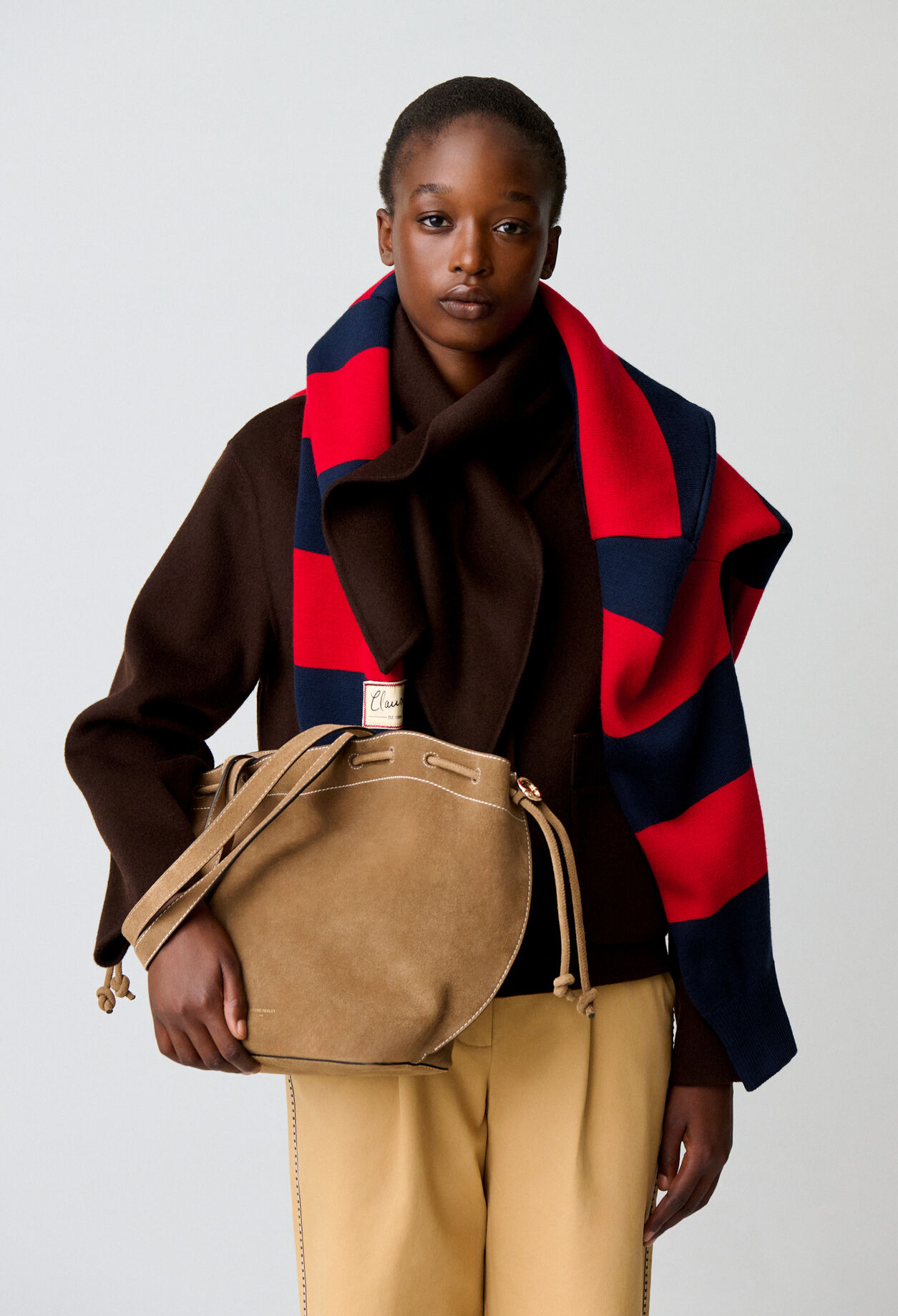 Alban suede leather bag