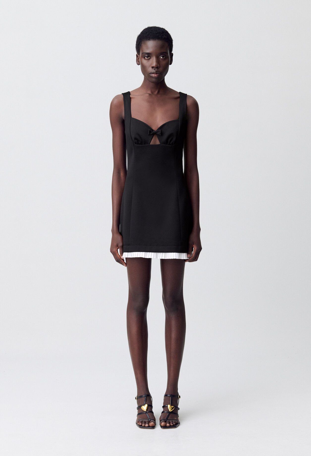 Pleated Mini Dress