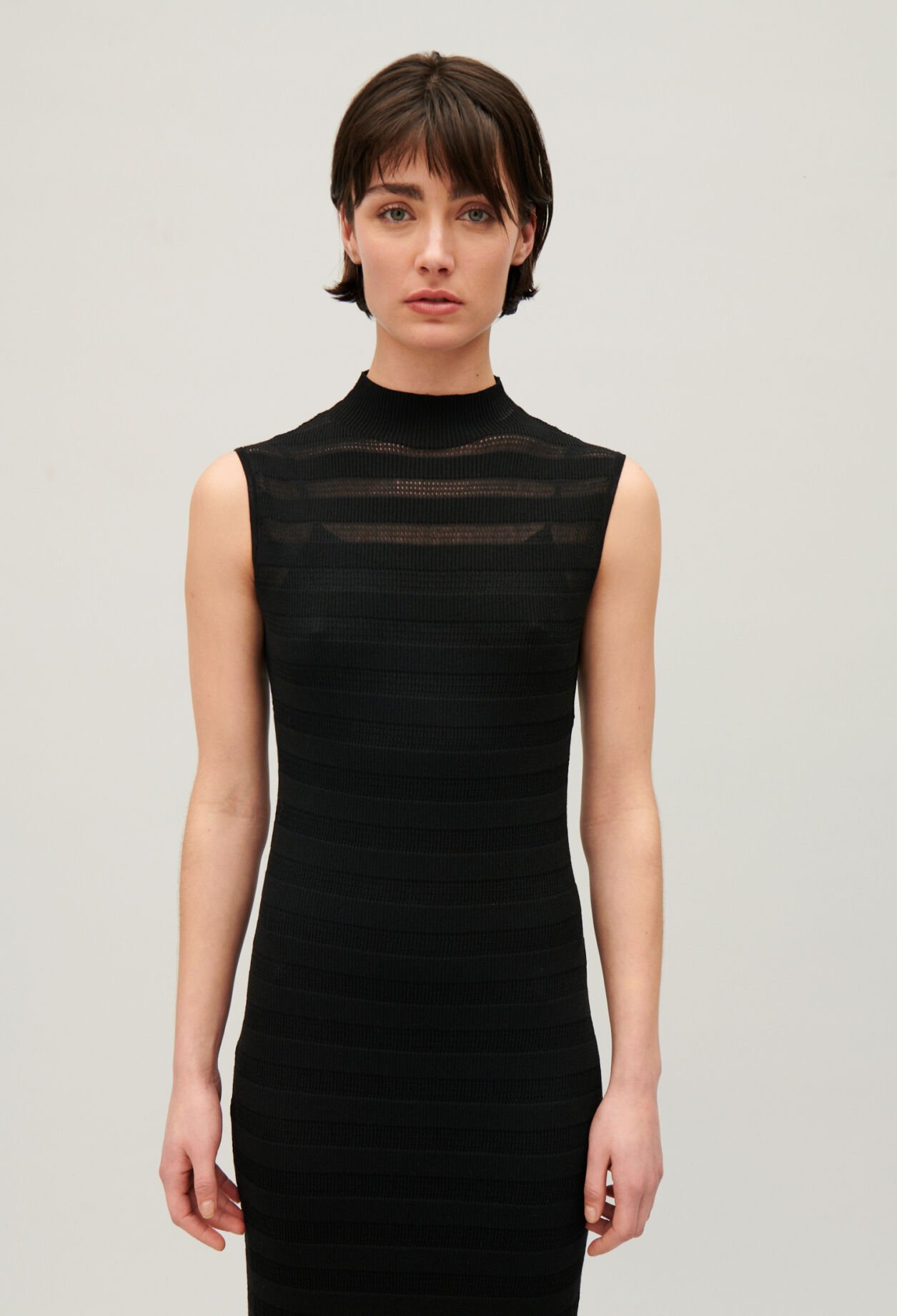 Black tube maxi dress