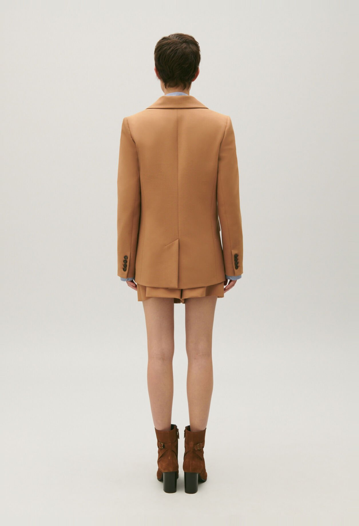 Camel suit jacket