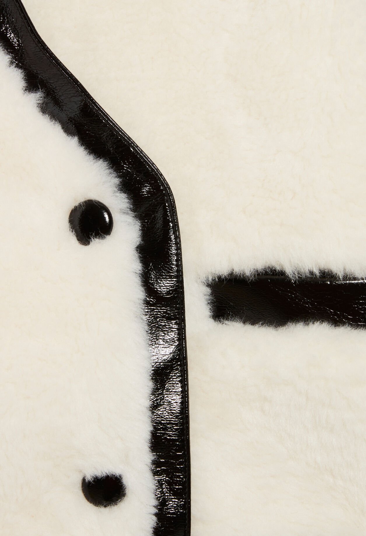 Faux fur loose-fit jacket