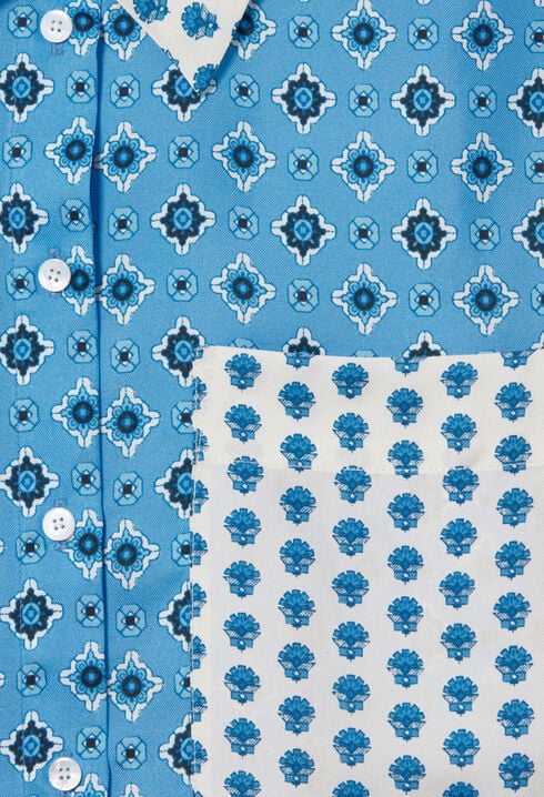 Straight-fit silk shirt