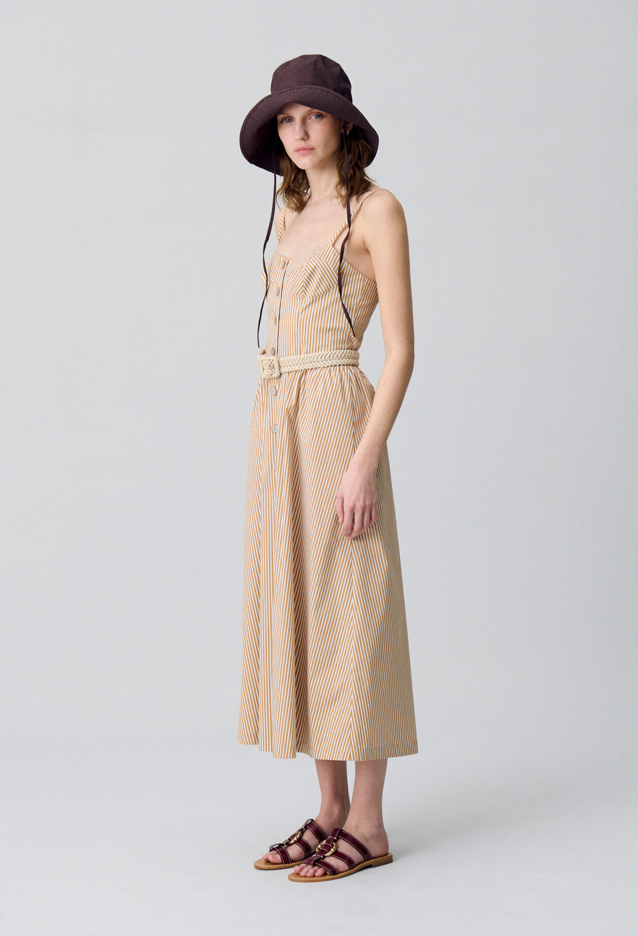 【CLAUDIE PIERLOT】 Striped Maxi Dress for women | Claudie Pierlot