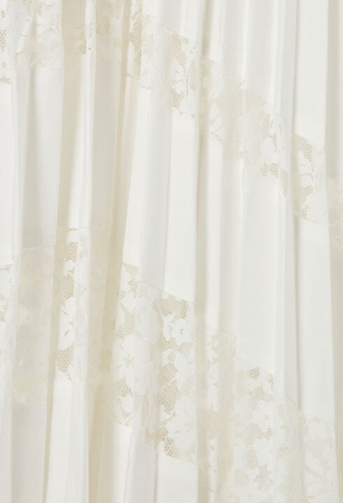 Floral pleated skirt