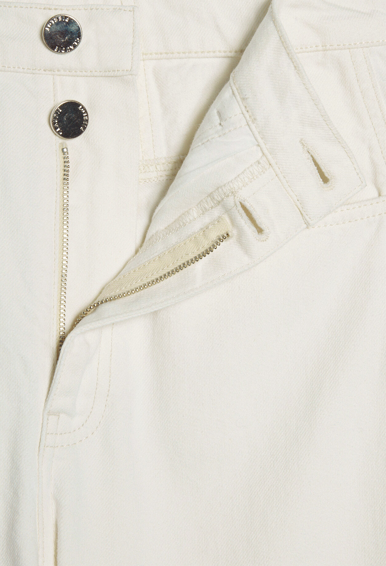White cotton jeans