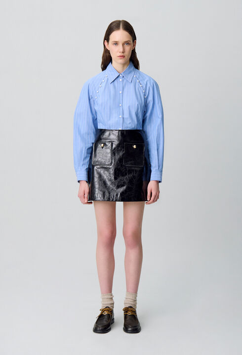 Cotton poplin shirt