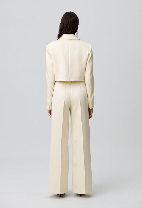 Tailored satin jacket