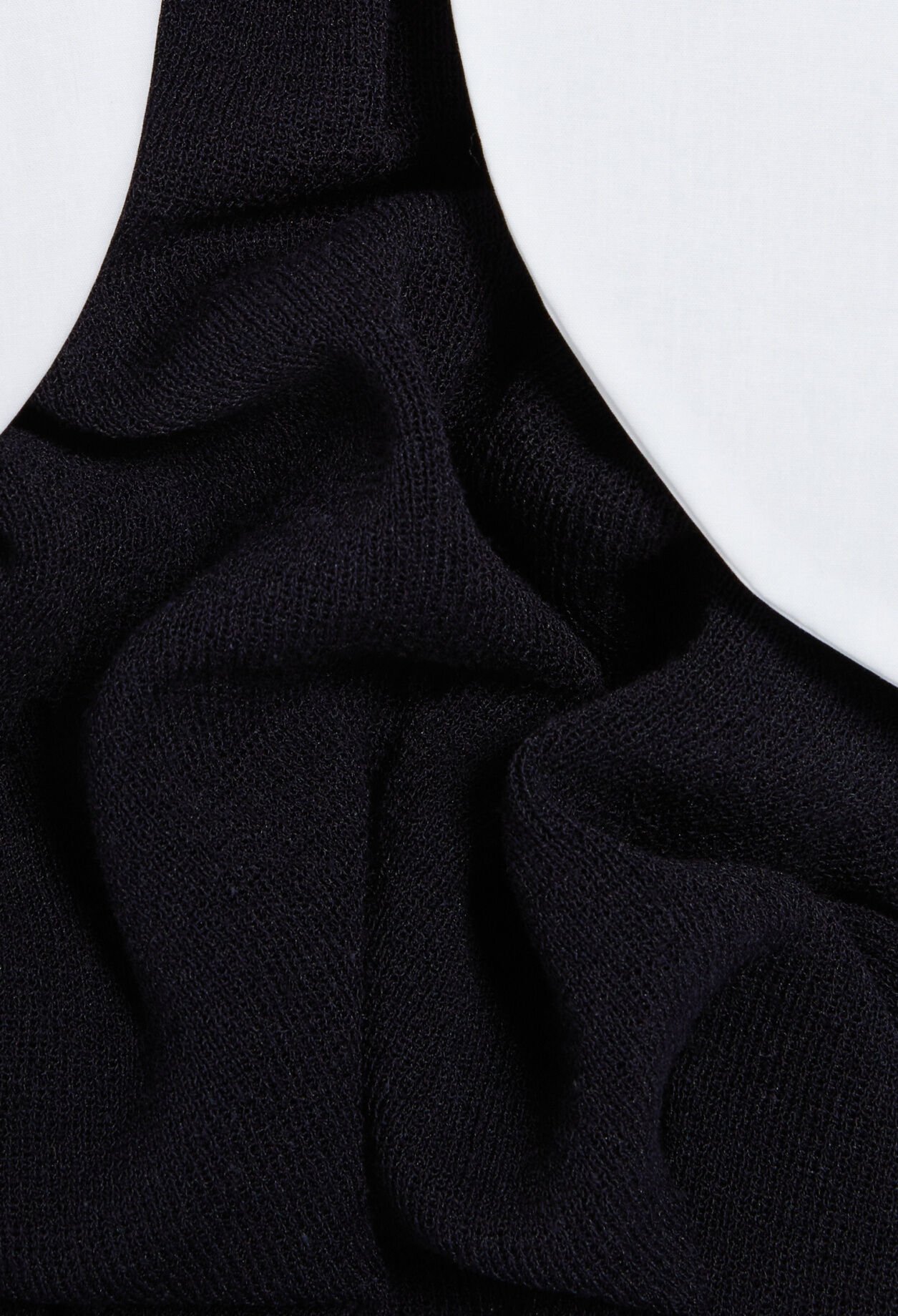 Navy short knitted dress