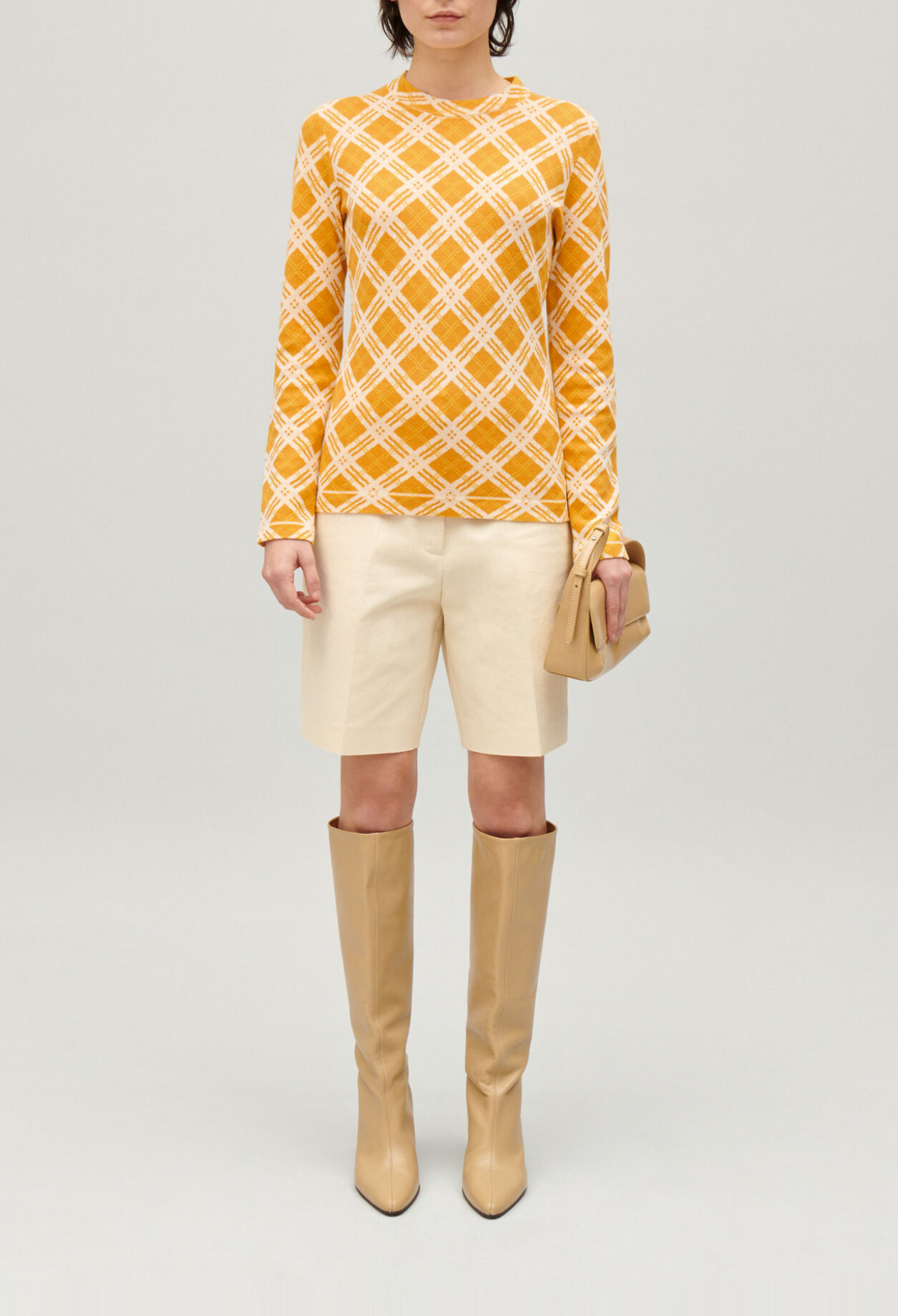 Yellow checked jumper