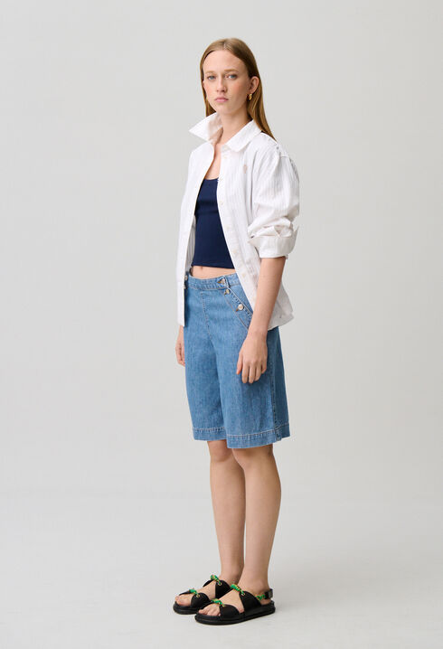 Sailor denim shorts