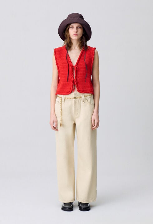 Straight leg jeans