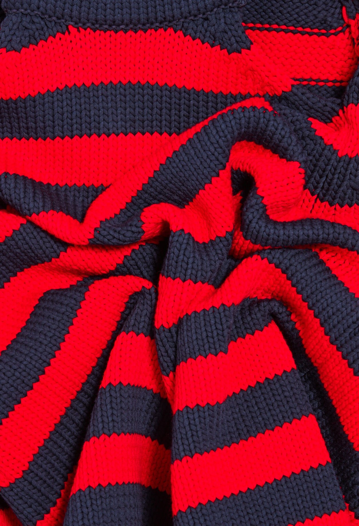 Two-tone striped jumper