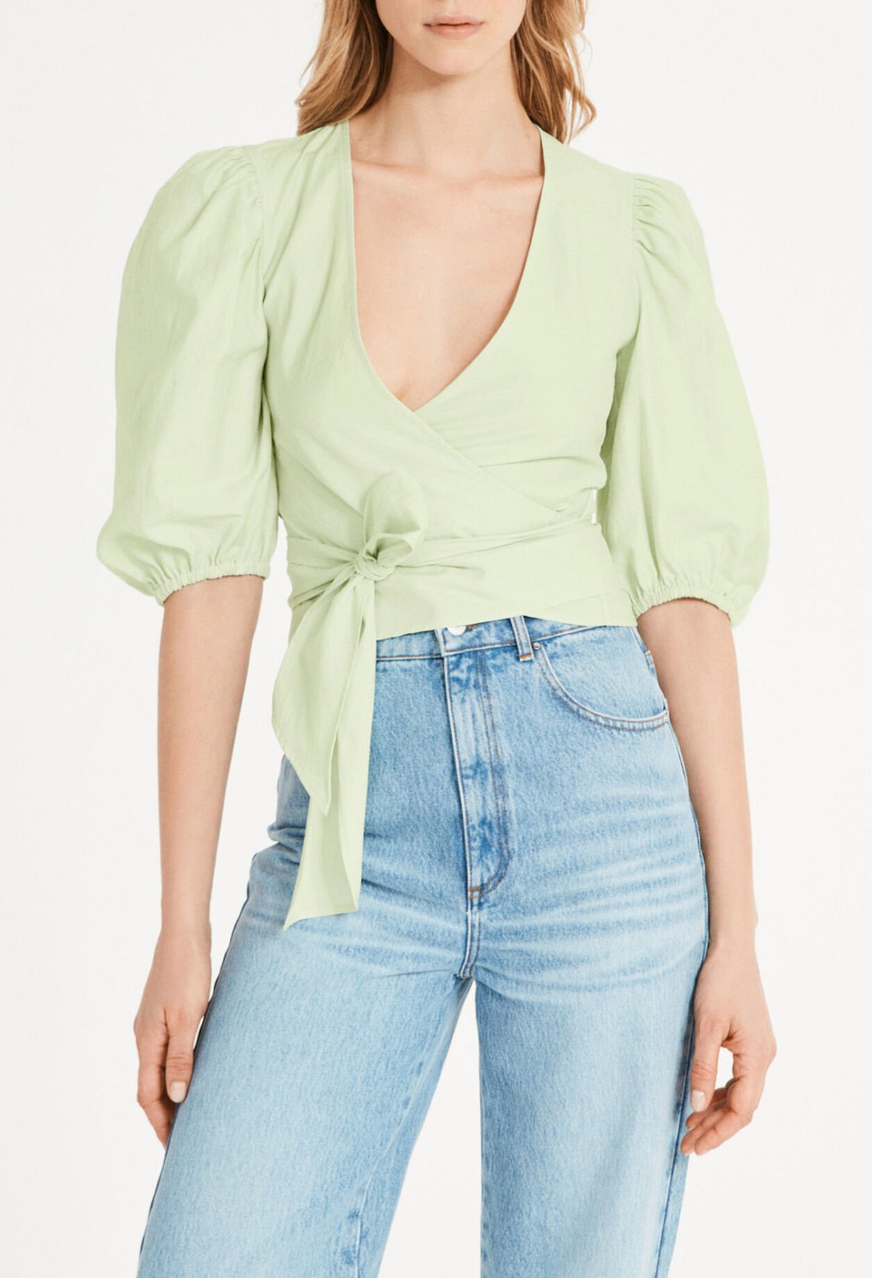 Wrap-over blouse