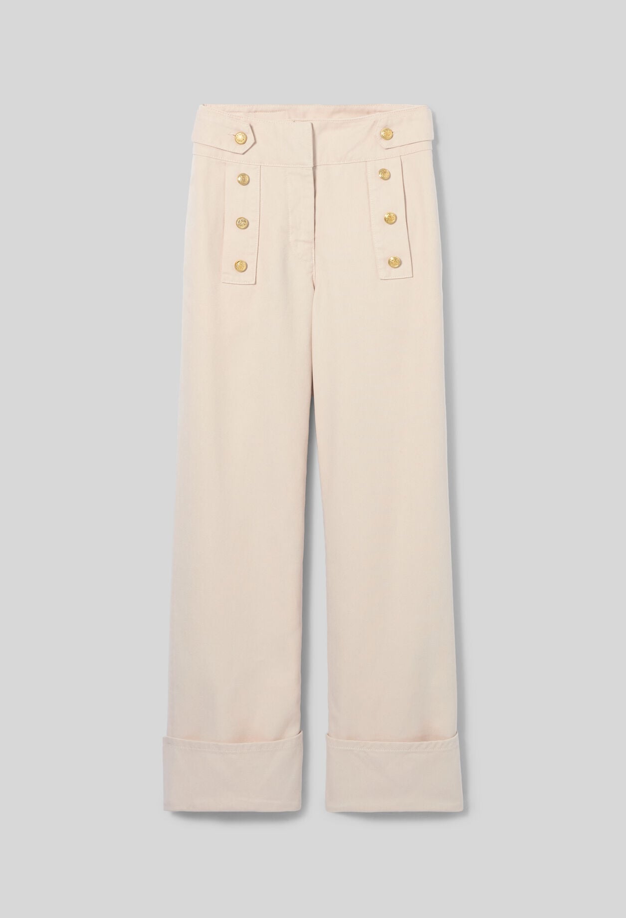 Light denim wide-leg jeans