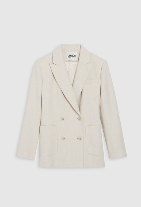 Beige suit jacket