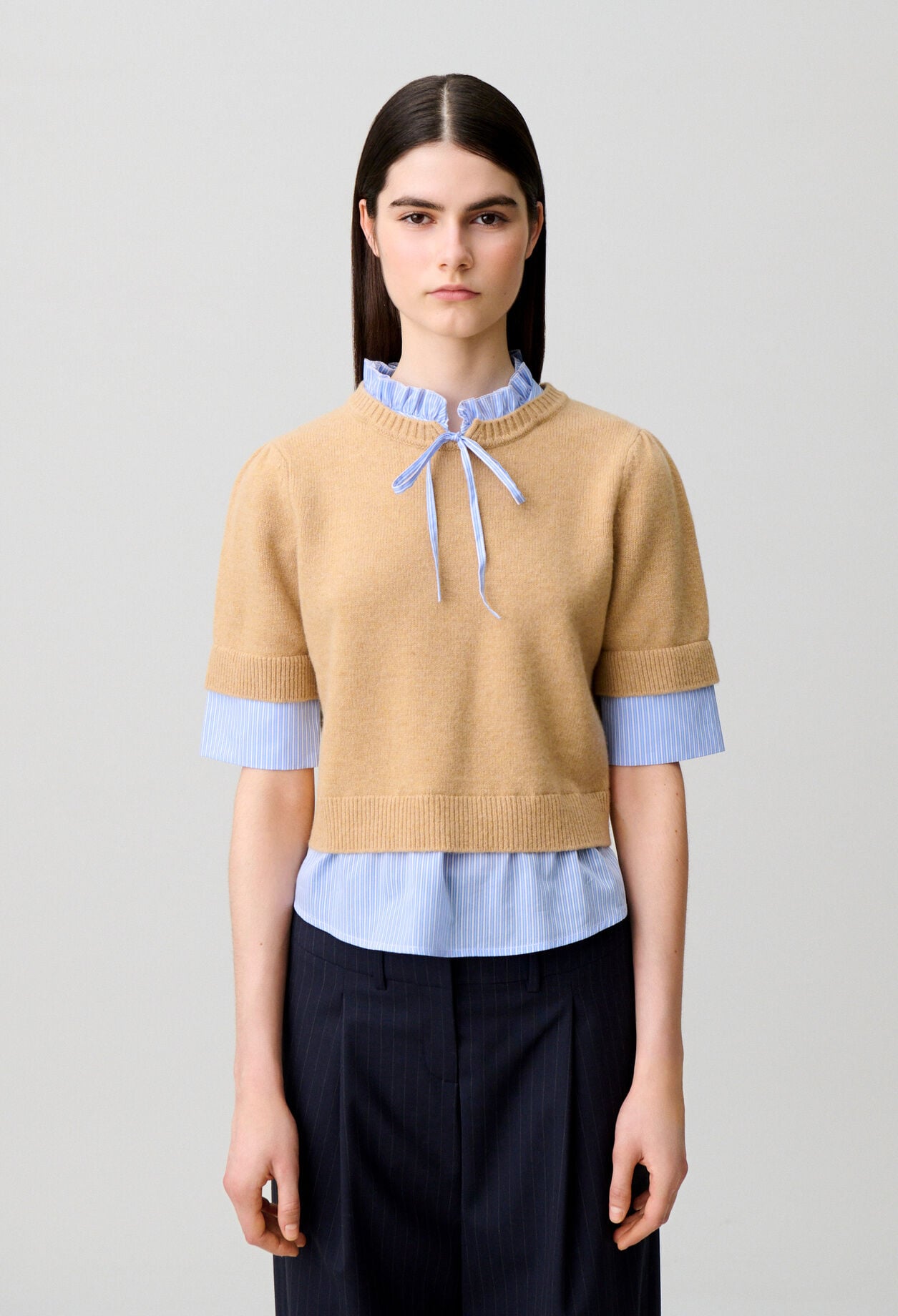 Striped wool jumper