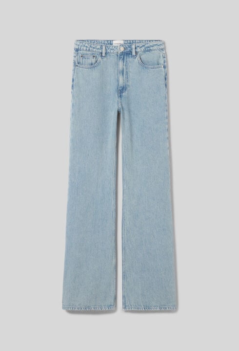 Flared denim jeans