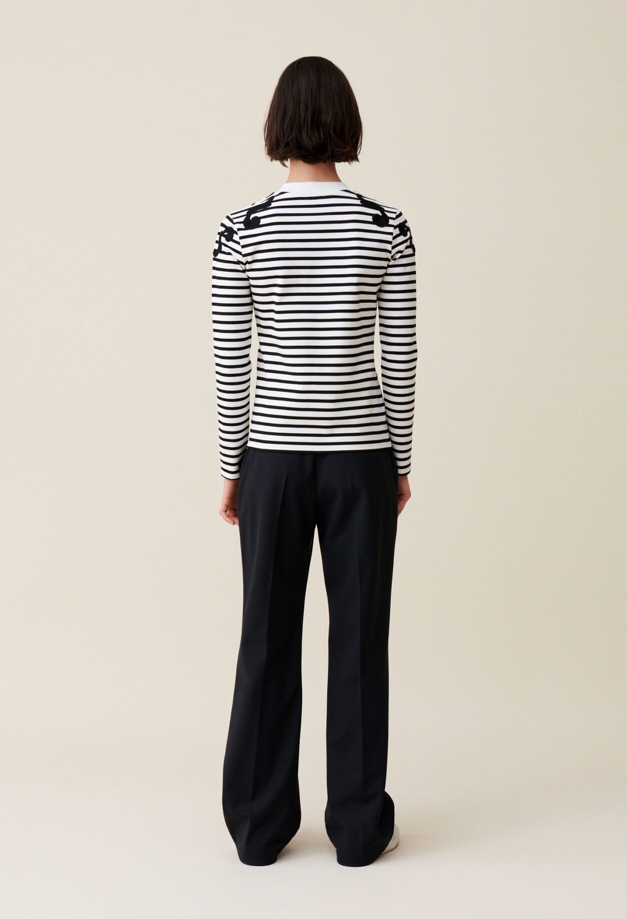 Ecru long sleeved top
