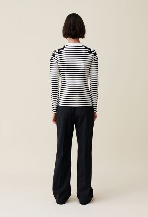 Ecru long sleeved top