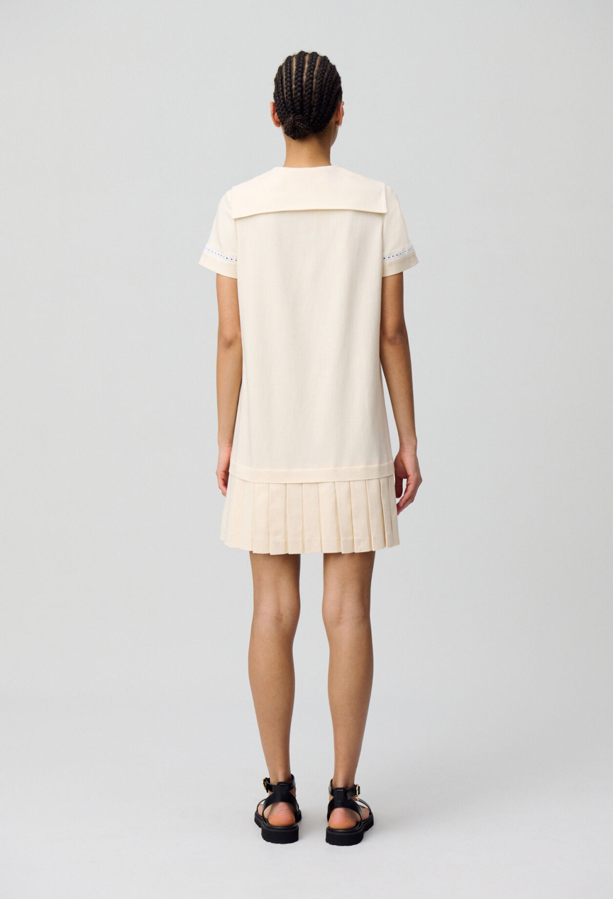 Pleated Mini Dress