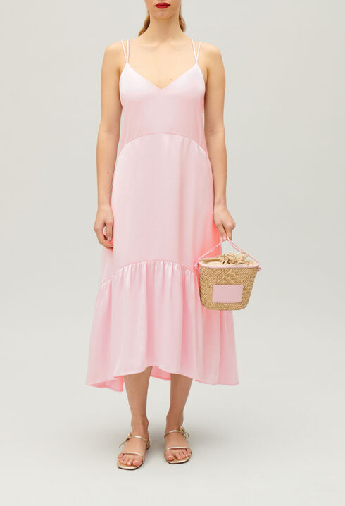 Satin midi dress
