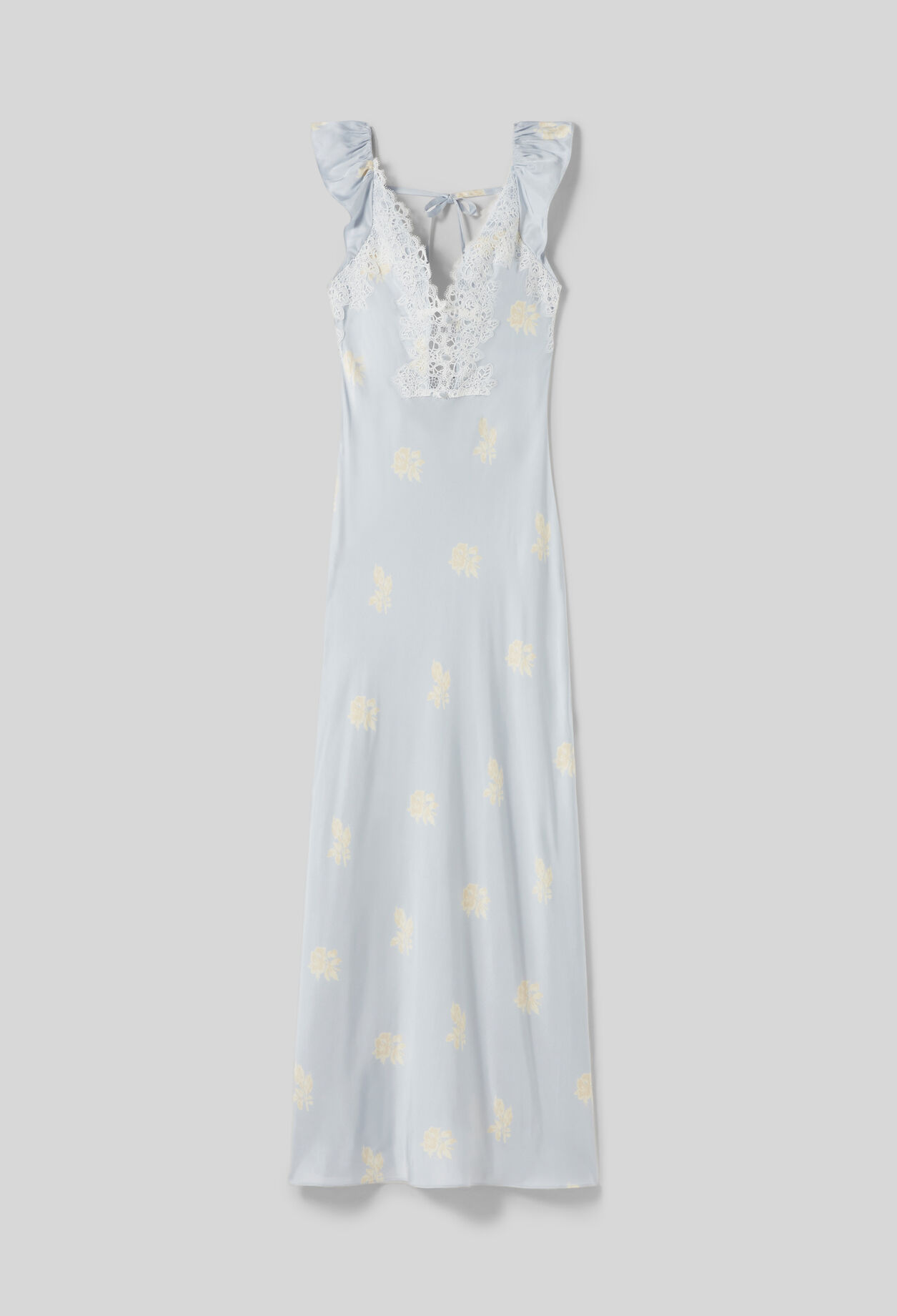 Floral satin dress
