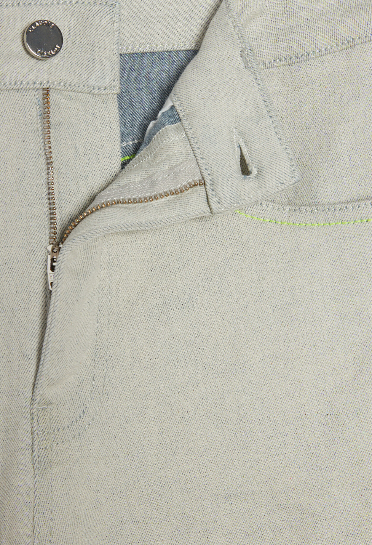 Faded cropped jeans