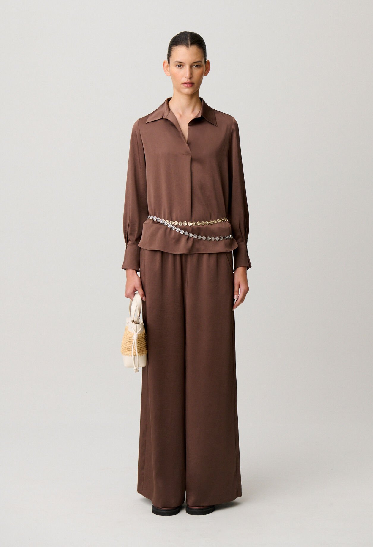 Collared flowy blouse