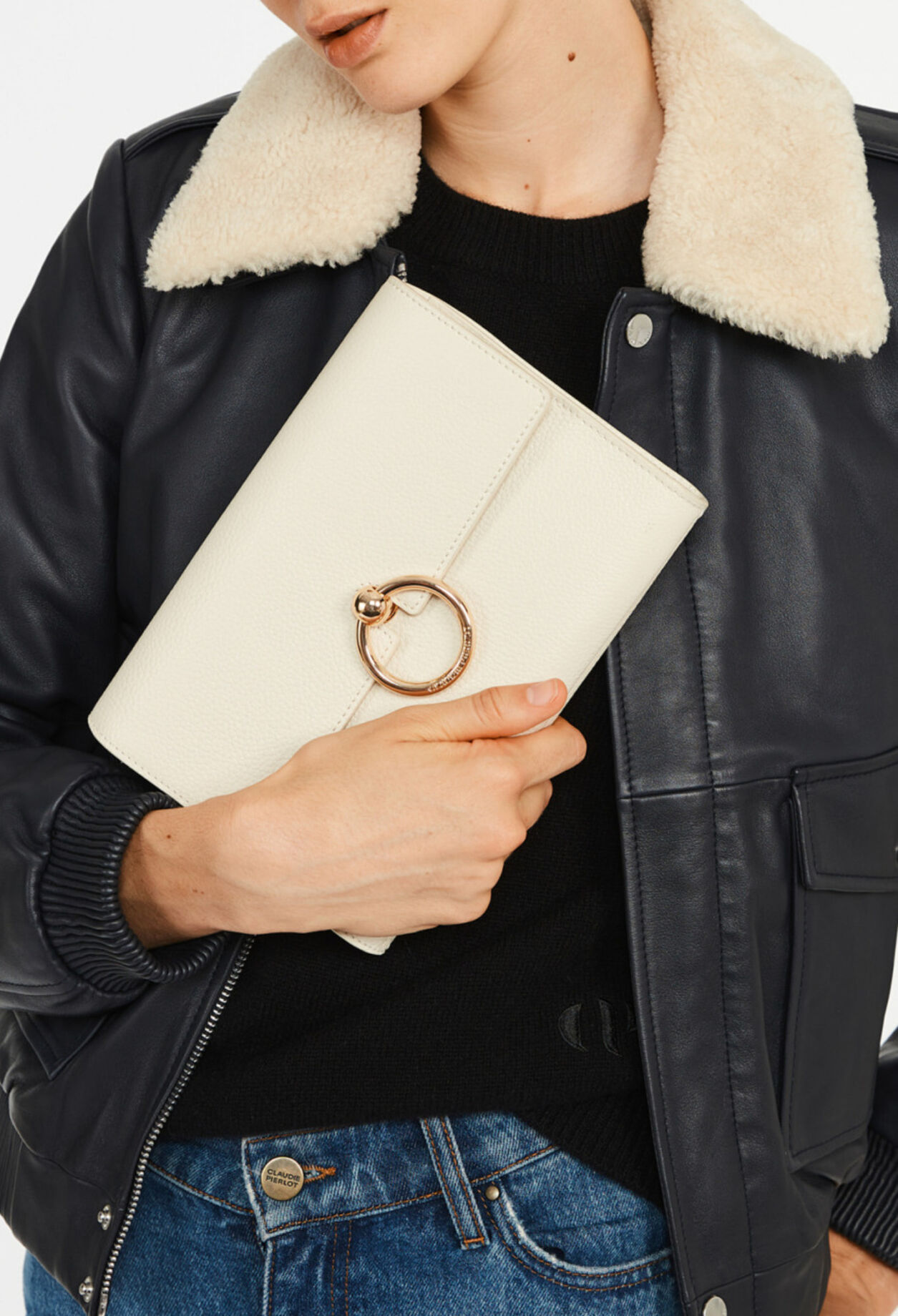 Anouck leather pouch