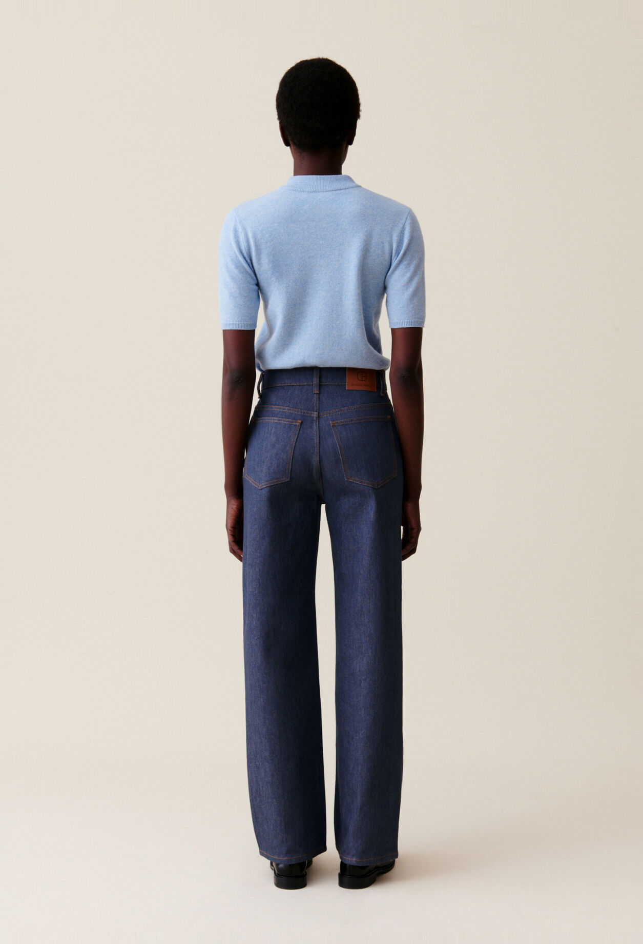 Claude high-waist straight jeans