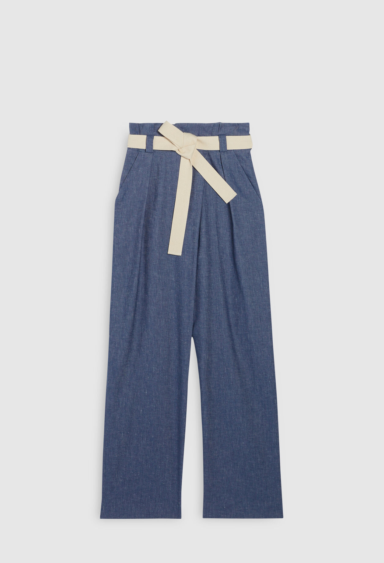 High waist paperbag trousers