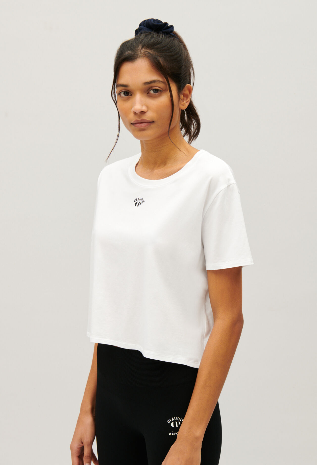 Claudie x Circle cropped T-shirt