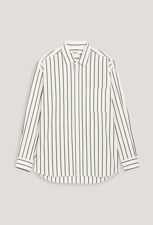 Oversized stripy shirt