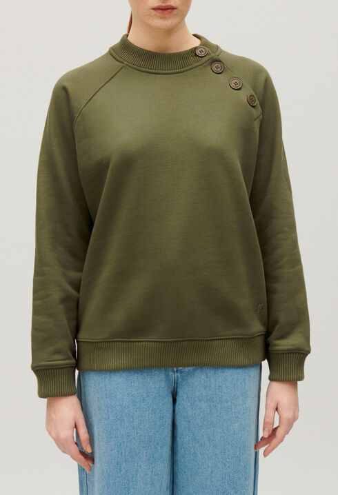 Button sweatshirt
