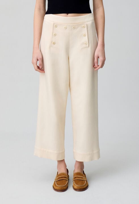 Straight-Leg Sailor Trousers